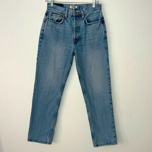 RE/DONE Blue Denim Straight Leg Jeans Size 26